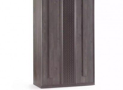 Wooden cabinet luxury wardrobe cabinet furniture wood gray 3-door design